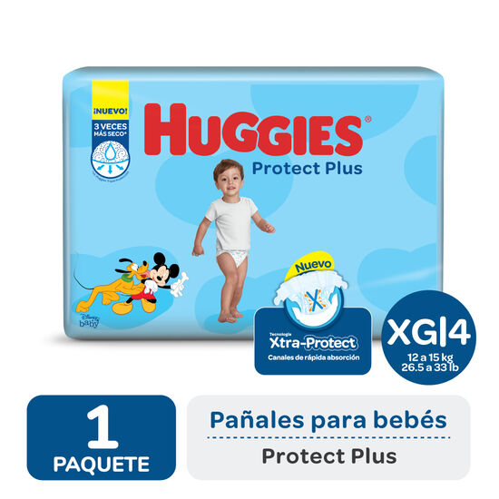 PAÑAL HUGGIES PROTECT PLUS XG x52
